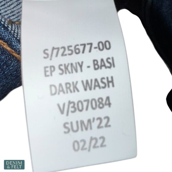 GAP Kids 12 Mid Rise Everyday Super Skinny Jeans Dark Indigo Wash Stretch Denim - Picture 12 of 12